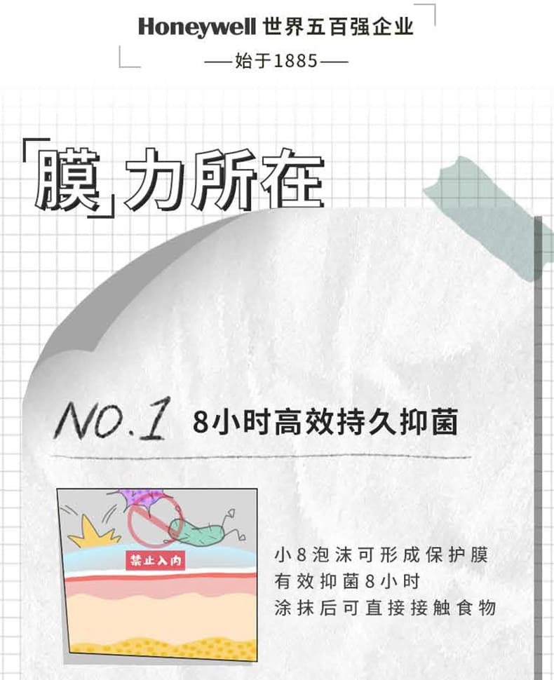 霍尼韦尔（Honeywell） MACMOLY 皮肤抑菌喷雾 （50ml）